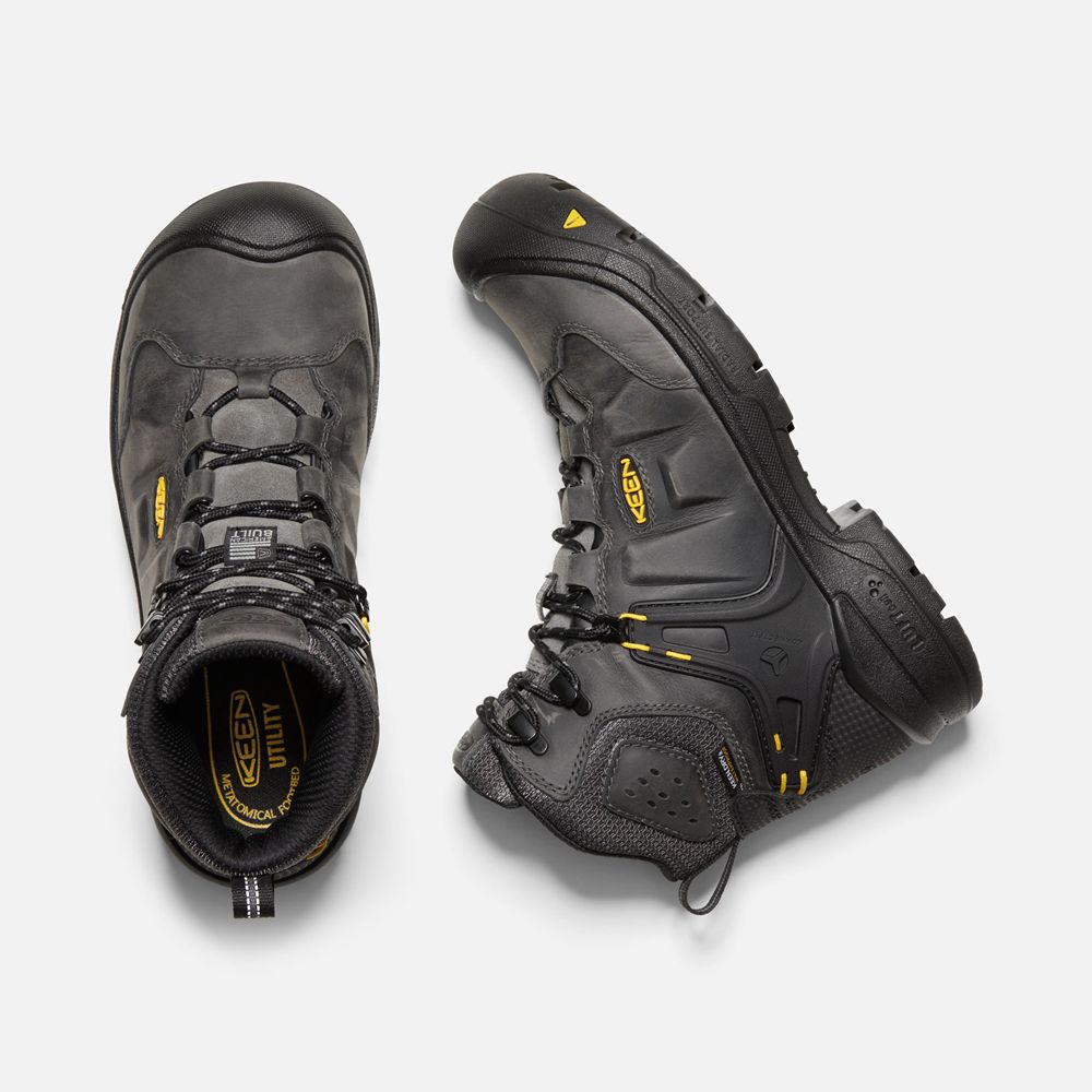 Botte de Travail Keen Homme Noir | Dover 6\" Wp (Carbon-Fiber Toe) | NVXSF-7362